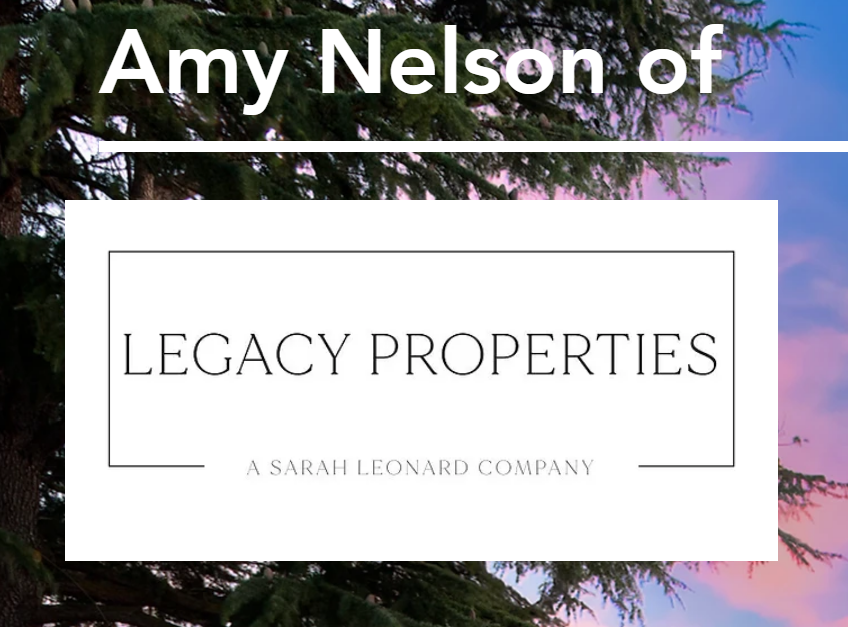 Legacy Properties logo with tree background.